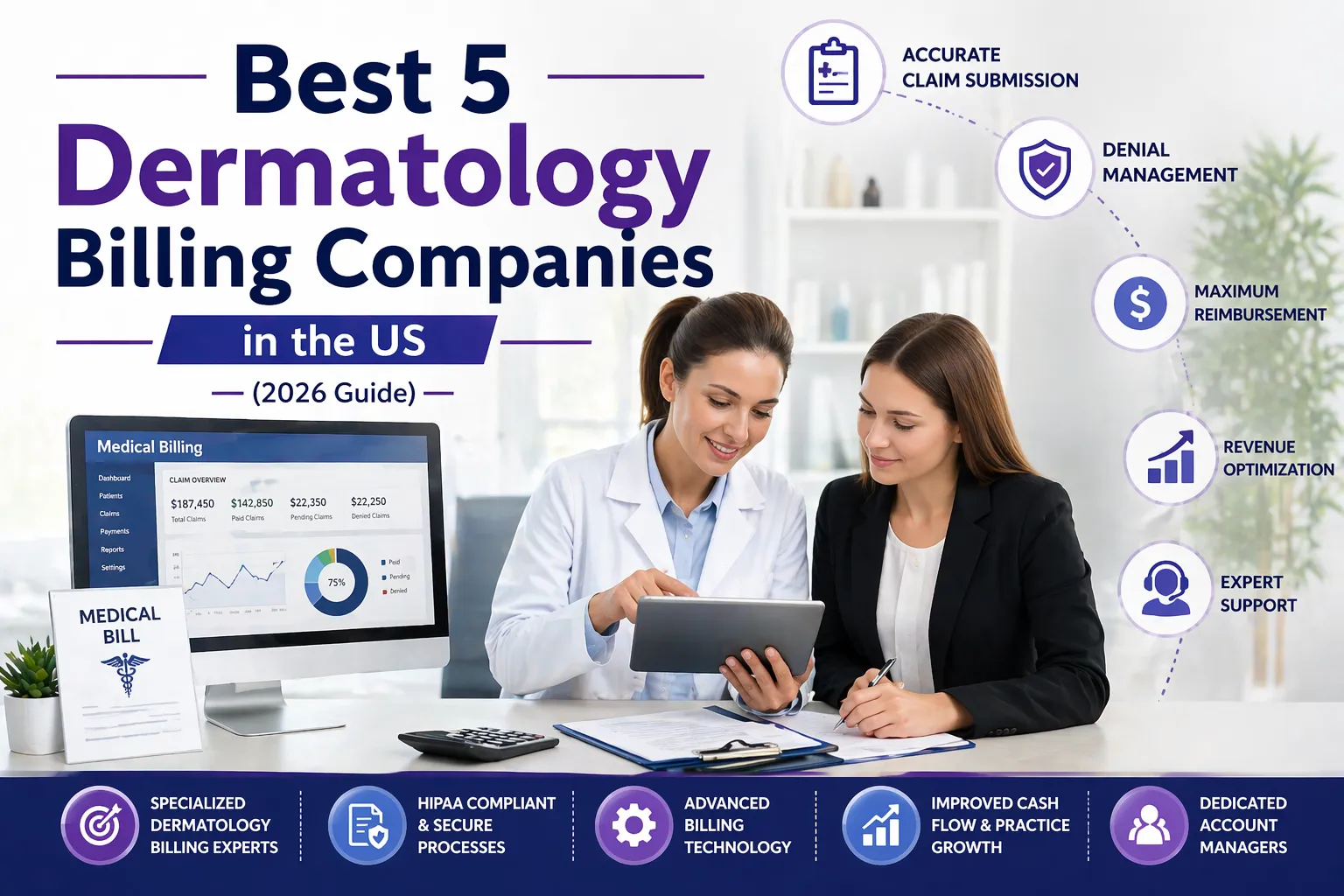 Best 5 Dermatology Billing Companies in the US (2026 Guide)