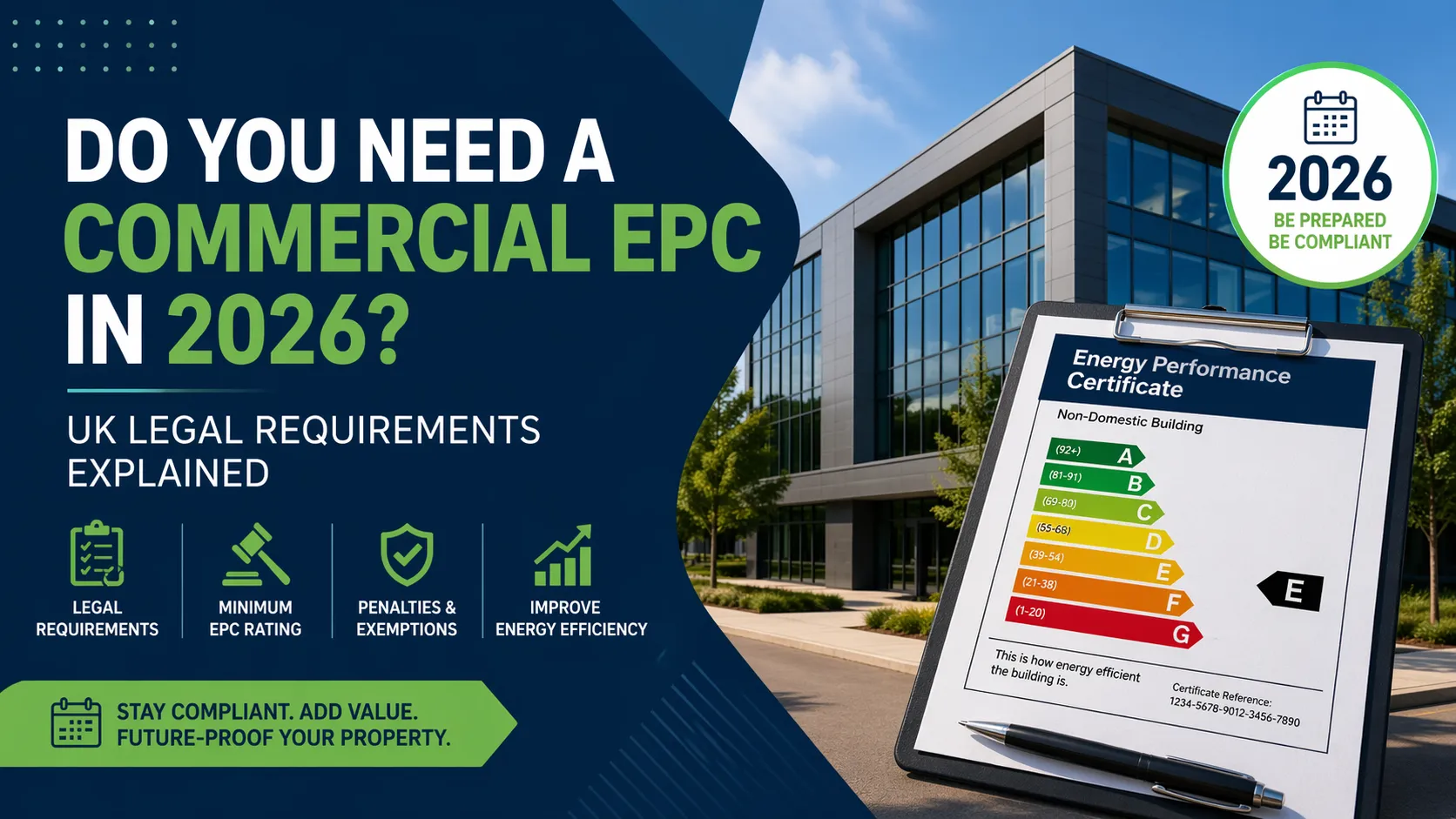 Do You Need a Commercial EPC in 2026? UK Legal Requirements Explained