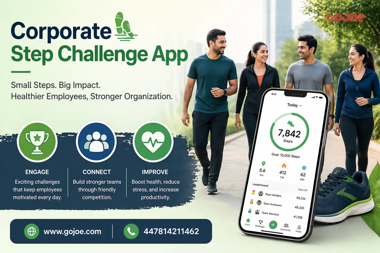 Boost Workplace Fitness with Corporate Step Challenge App