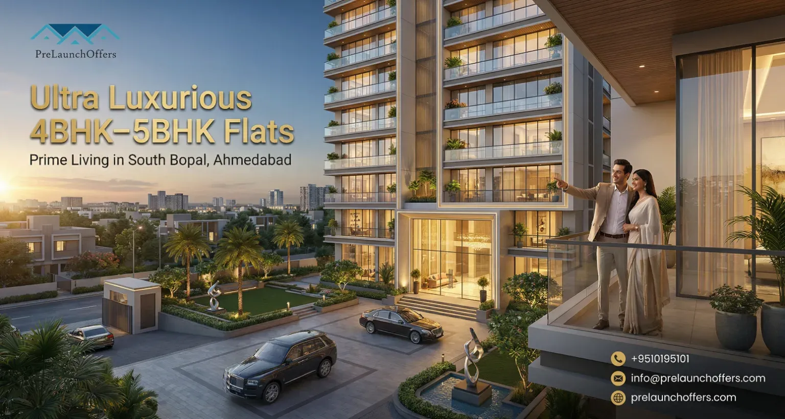 Ultra Luxurious 4BHK–5BHK Flats in South Bopal, Ahmedabad