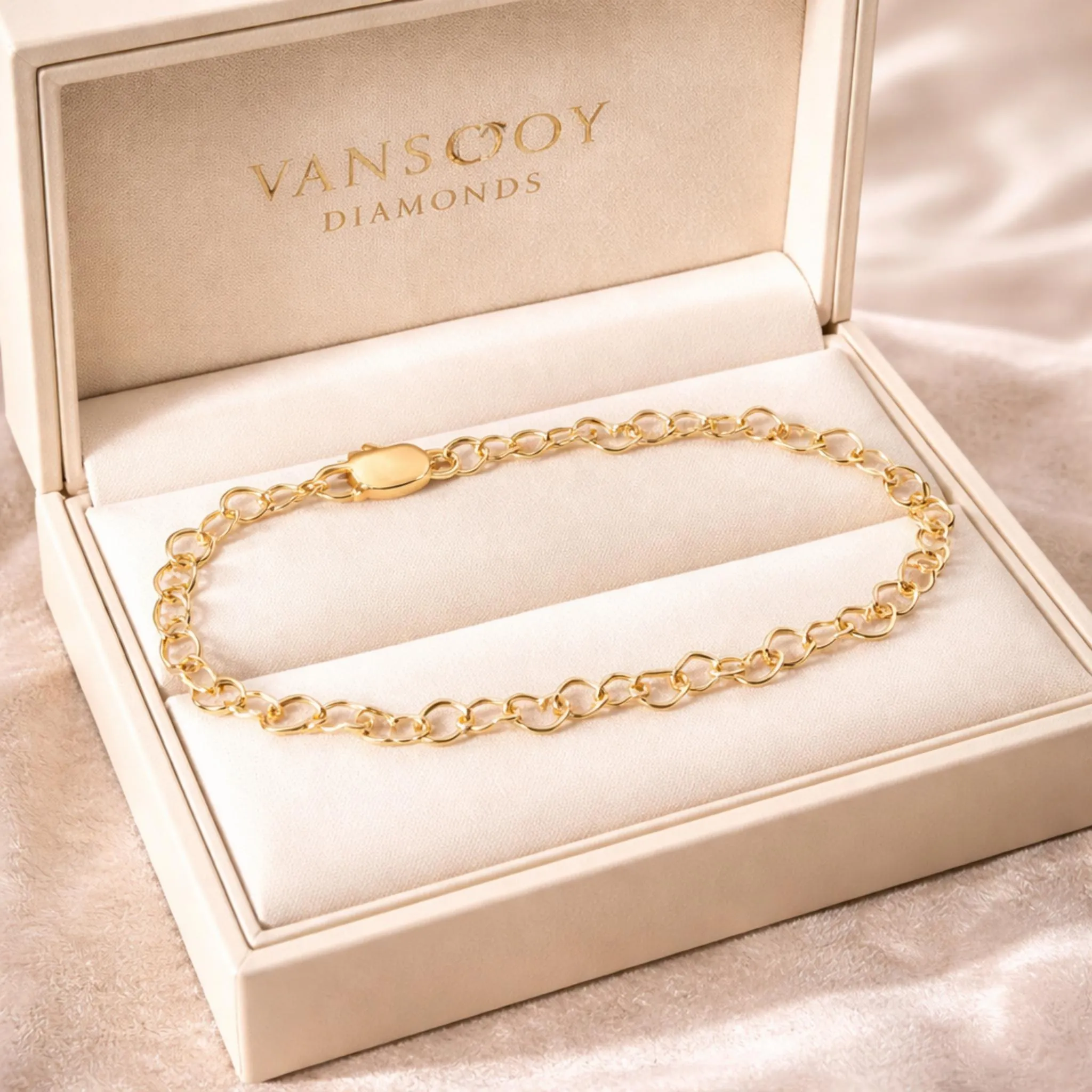 Gold Diamond Tennis Bracelets & Men's Solid Gold Bracelets