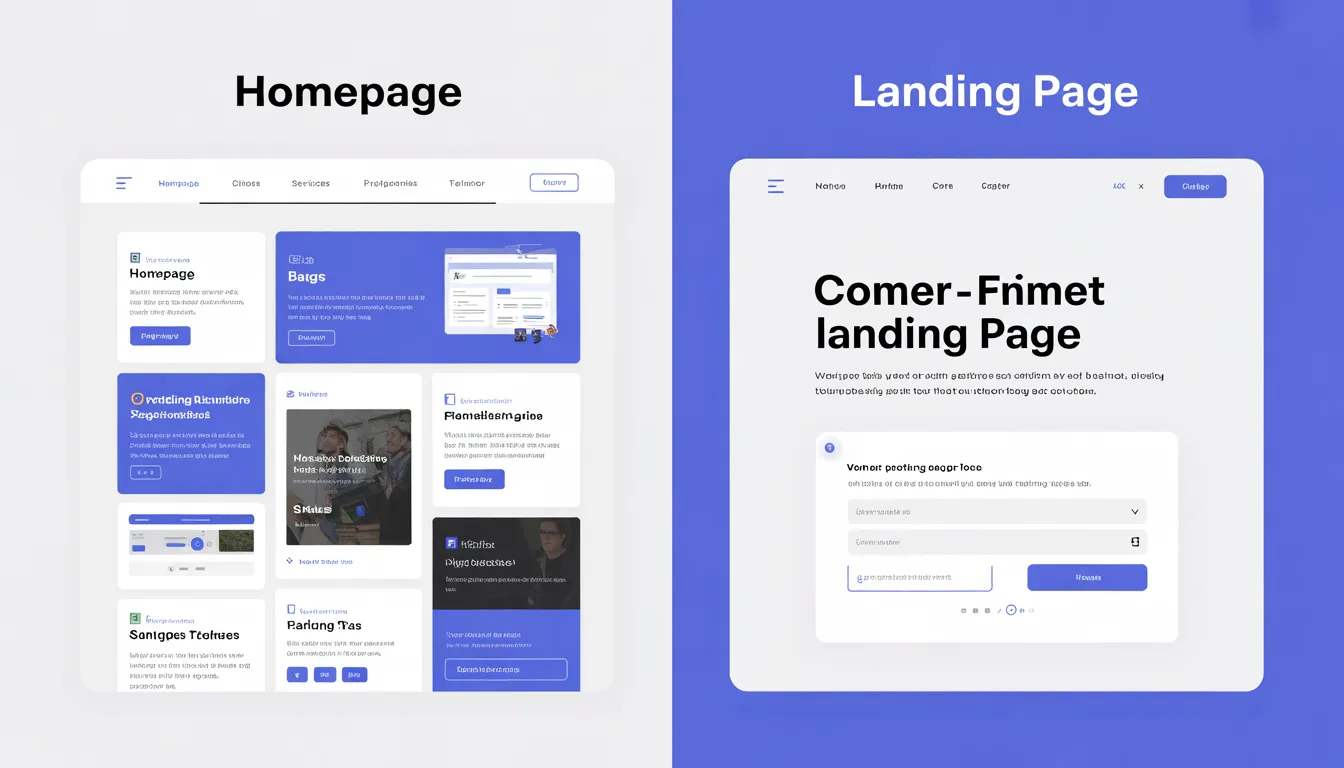 Homepage vs Landing Page: What’s the Difference?
