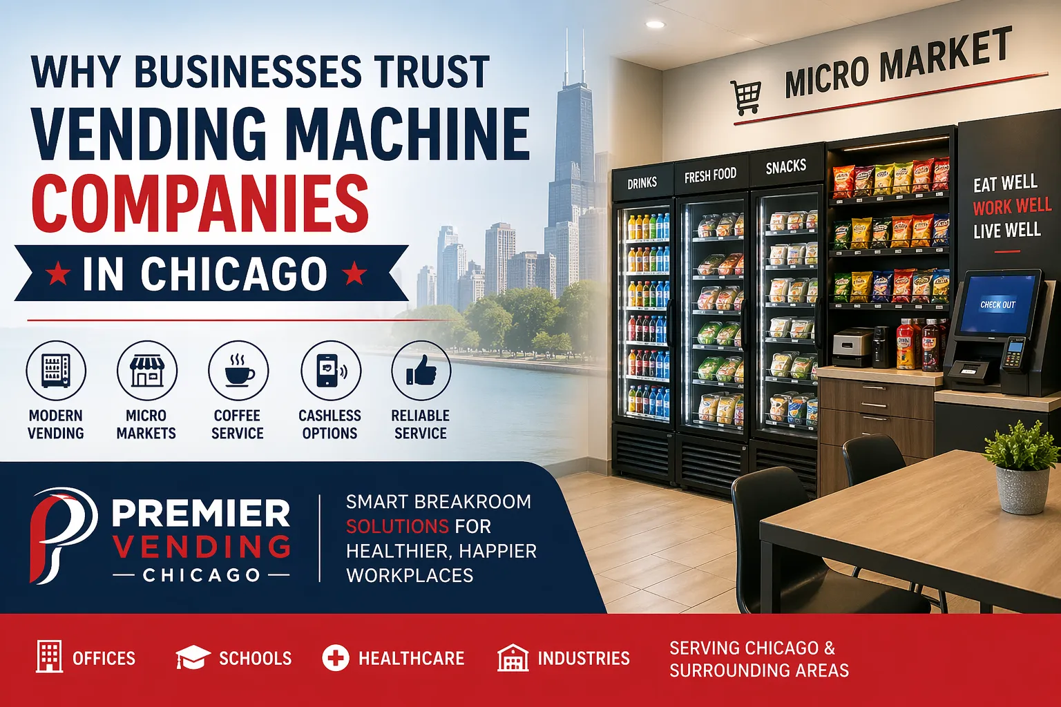 Why Businesses Trust Vending Machine Companies in Chicago