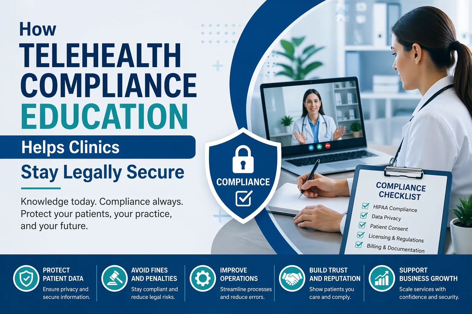 How Telehealth Compliance Education Helps Clinics Stay Legally Secure