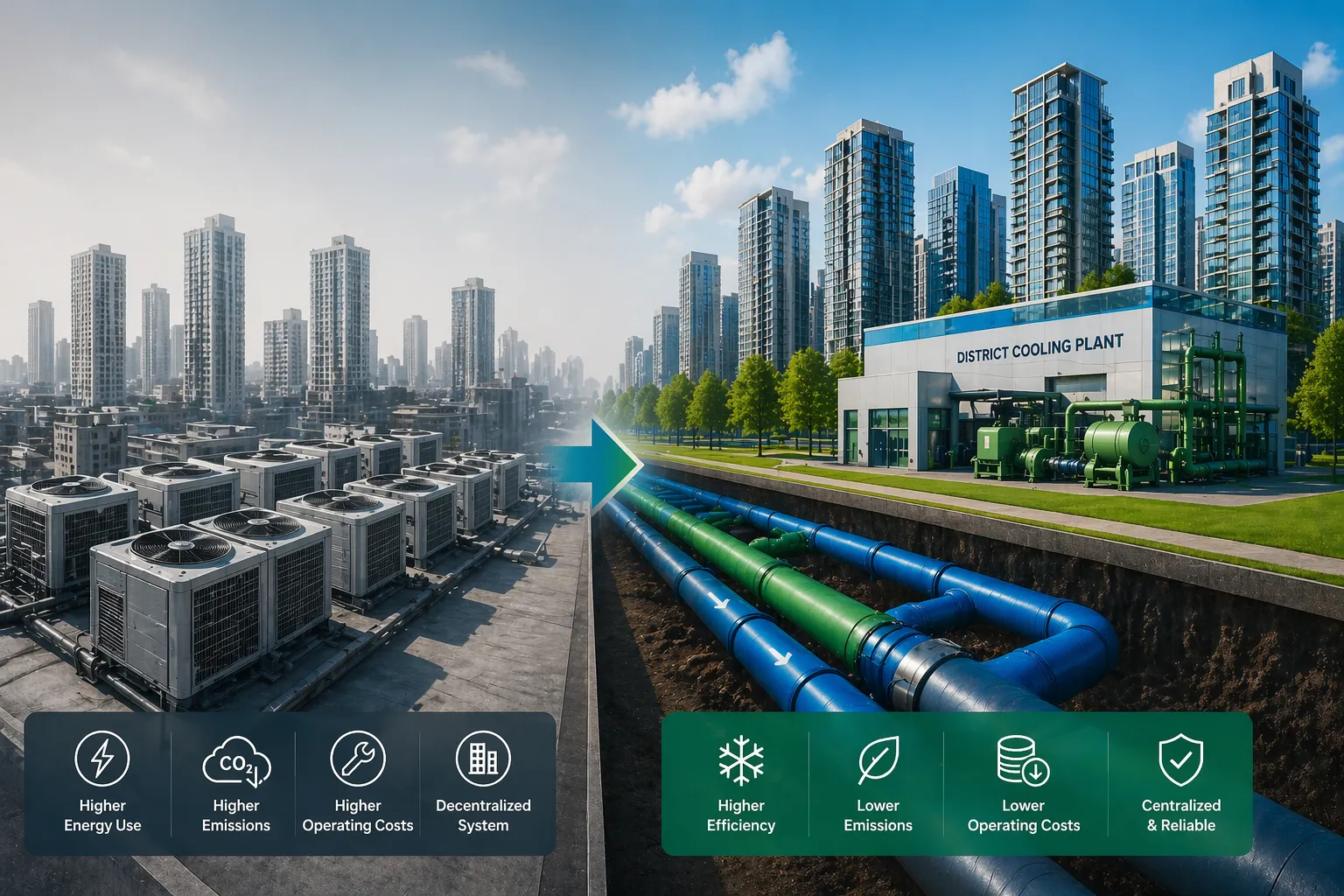 Why District Cooling is Replacing Traditional Cooling Systems in Large-Scale Developments