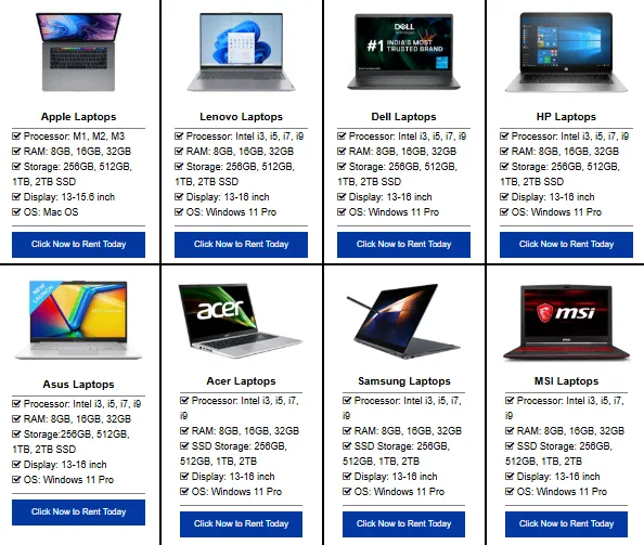 Why Should You Choose a Laptop Rental Service Instead of Buying?