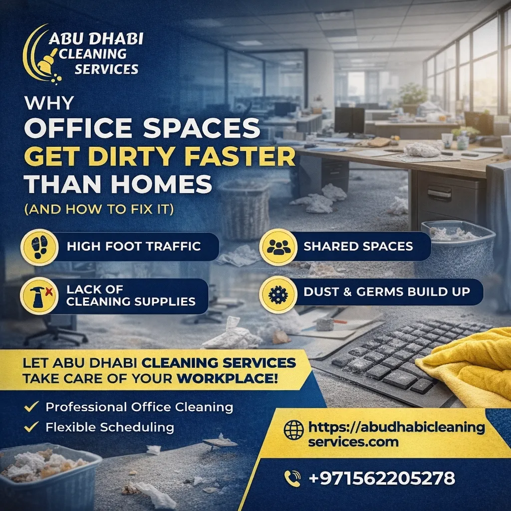 Why Office Spaces Get Dirty Faster Than Homes (And How to Fix It)