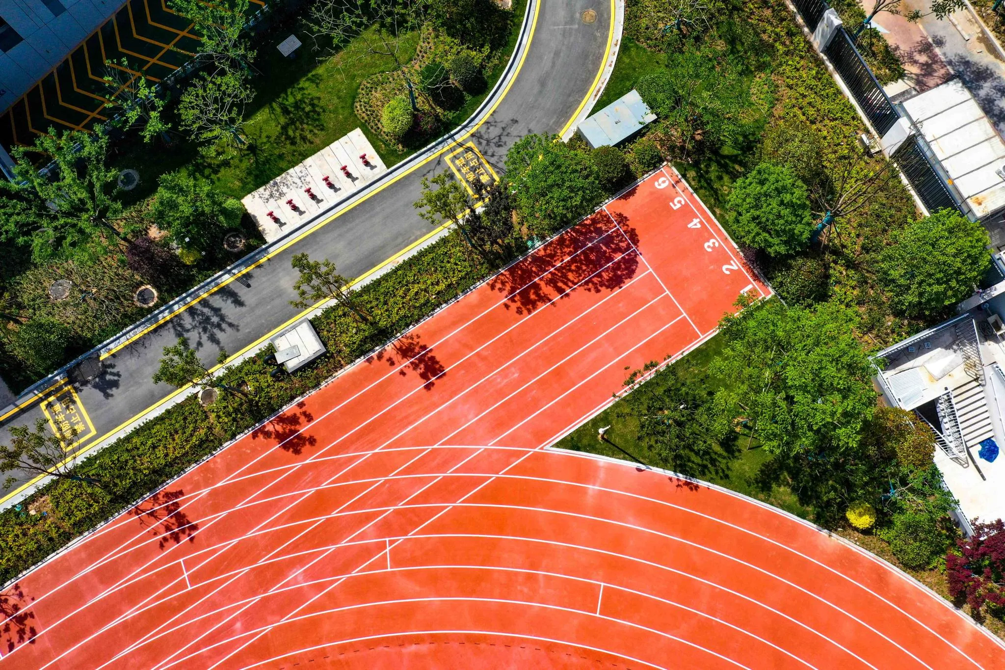 JRACE running track in a university