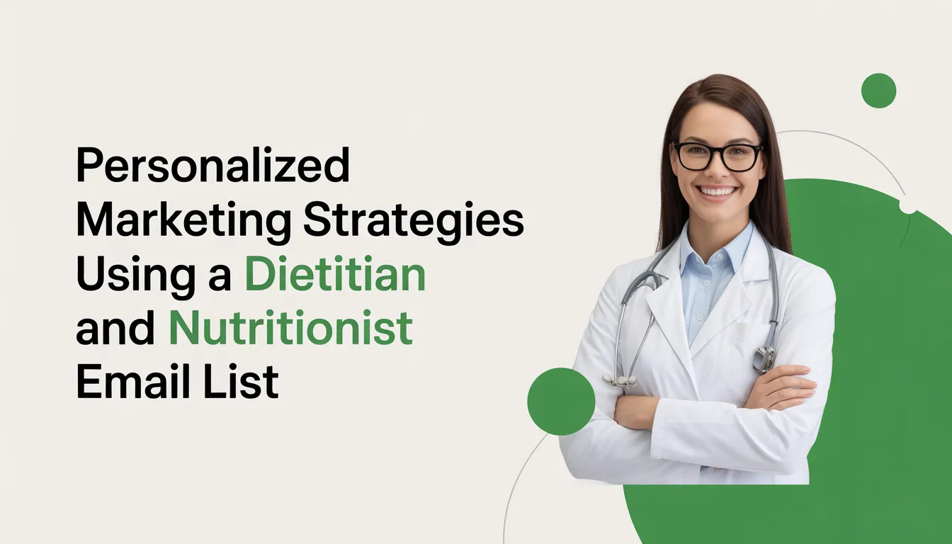 Personalized Marketing Strategies Using a Dietitian and Nutritionist Email List