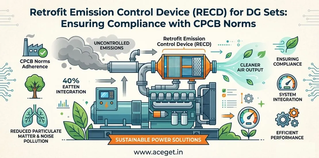 Retrofit Emission Control Device (RECD) on DG Sets and Environmental Compliance Norms with CPCB Approval
