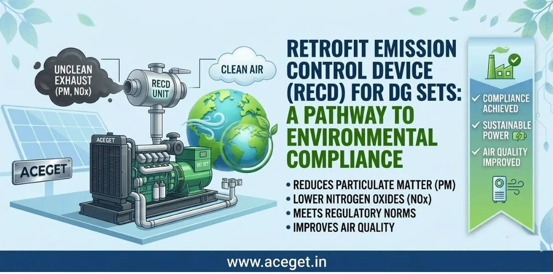 Retrofit Emission Control Device (RECD) on DG Sets and Environmental Compliance Norms with CPCB Approval