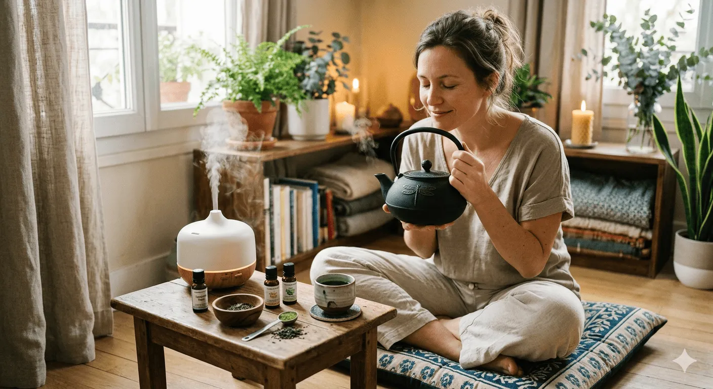Le Rituel Matinal d'Hiver : Théière en Fonte Japonaise et Lumière pour Démarrer la Journée avec Énergie