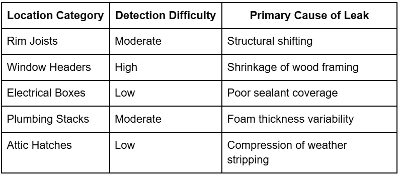 How to Detect Air Leaks Even After Installing Spray Foam Insulation