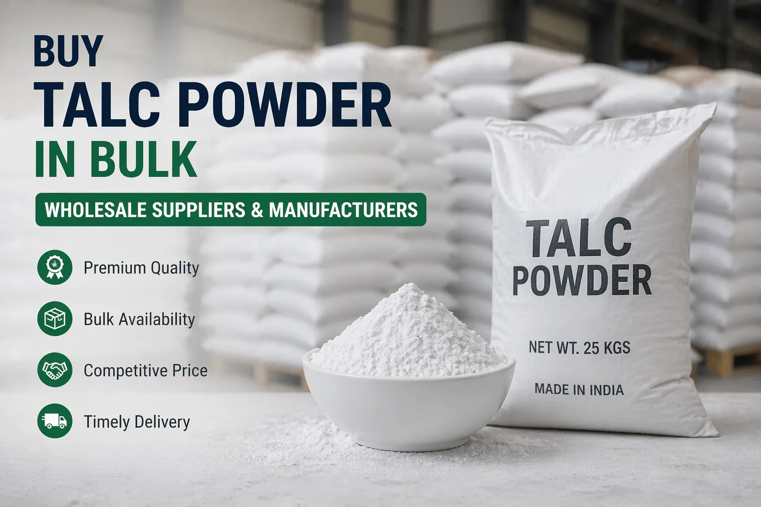 Buy Talc Powder in Bulk | Wholesale Suppliers & Manufacturers