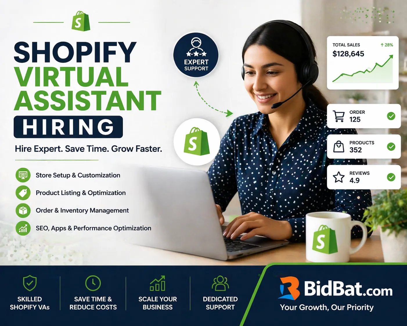 Shopify Virtual Assistant Hiring