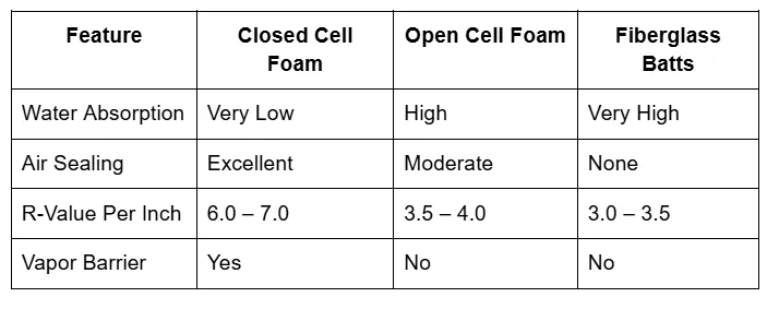 How Closed Cell Spray Foam Creates a Moisture Barrier