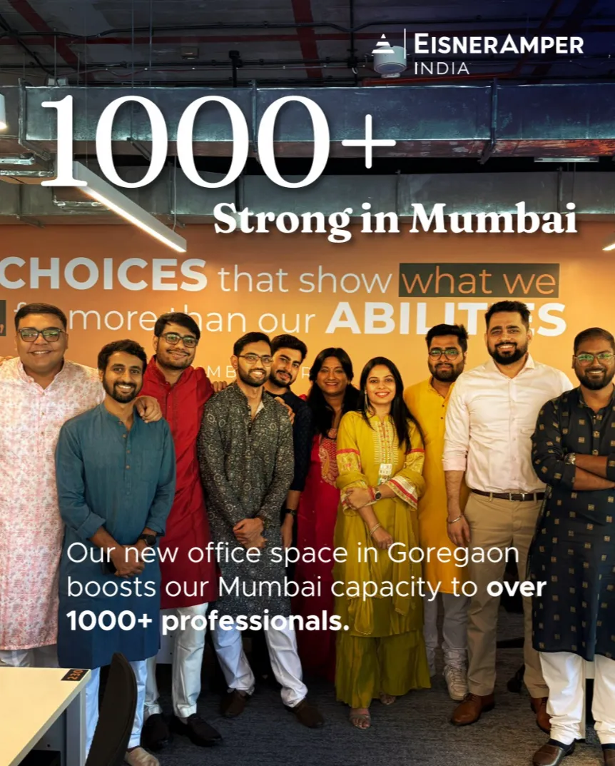 EisnerAmper India Reaching the 1000-employee milestone in Mumbai