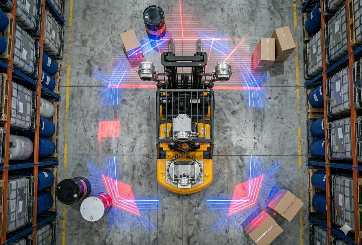 360-Degree Forklift Cameras on North Sea Supply Bases: Managing MHE Safety in UK Offshore