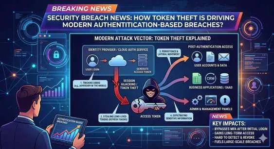 Security Breach News: How Token Theft Is Driving Modern Authentication-Based Breaches?