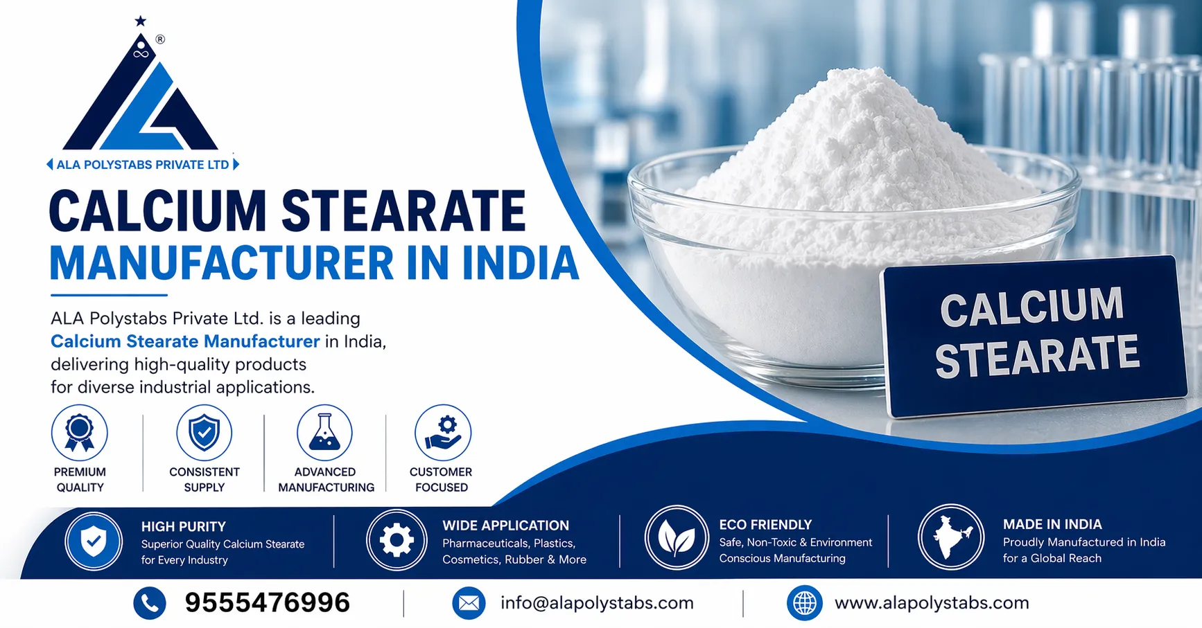 How to Choose Calcium Stearate Manufacturer in India Easily