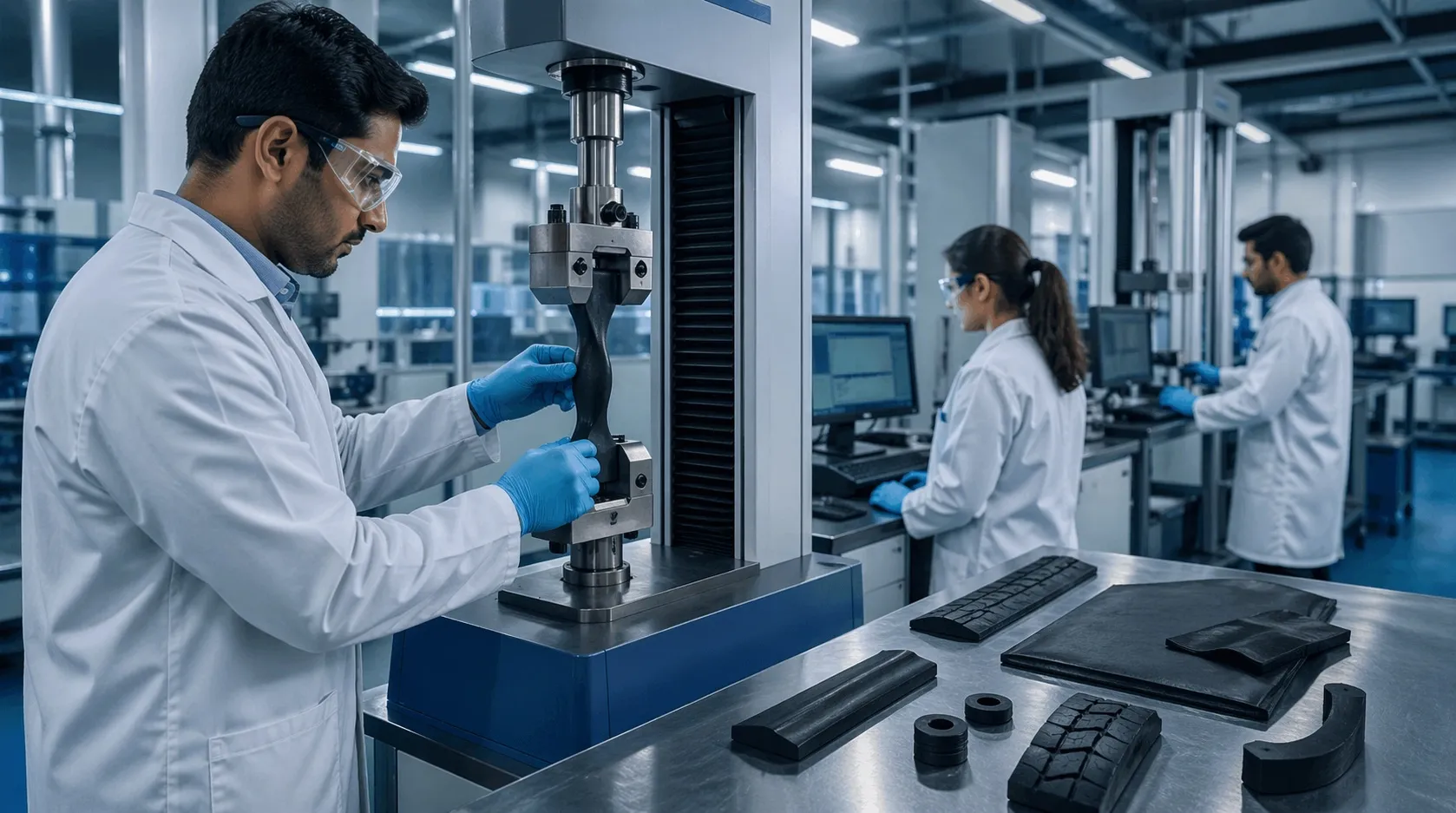 Rubber Testing Lab Enhancing Product Strength and Lifespan