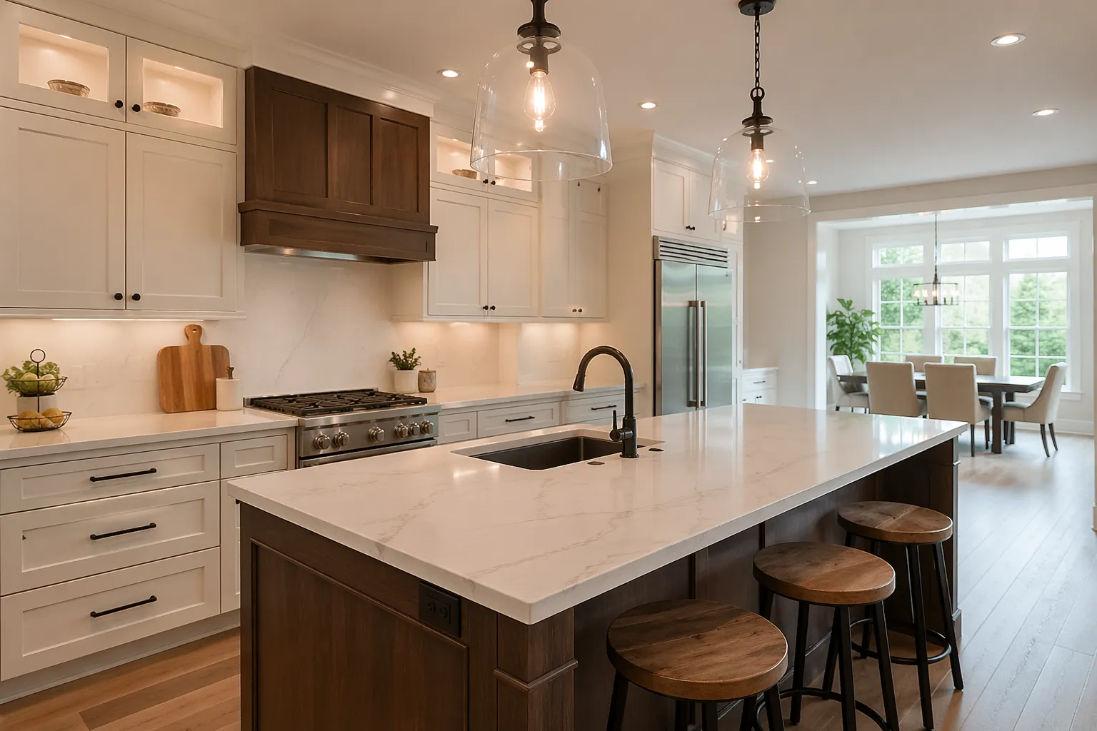 Cambria Quartz Long Island vs Granite Countertops Long Island vs Marble Countertops Long Island: Choosing the Right Surface for Your Kitchen