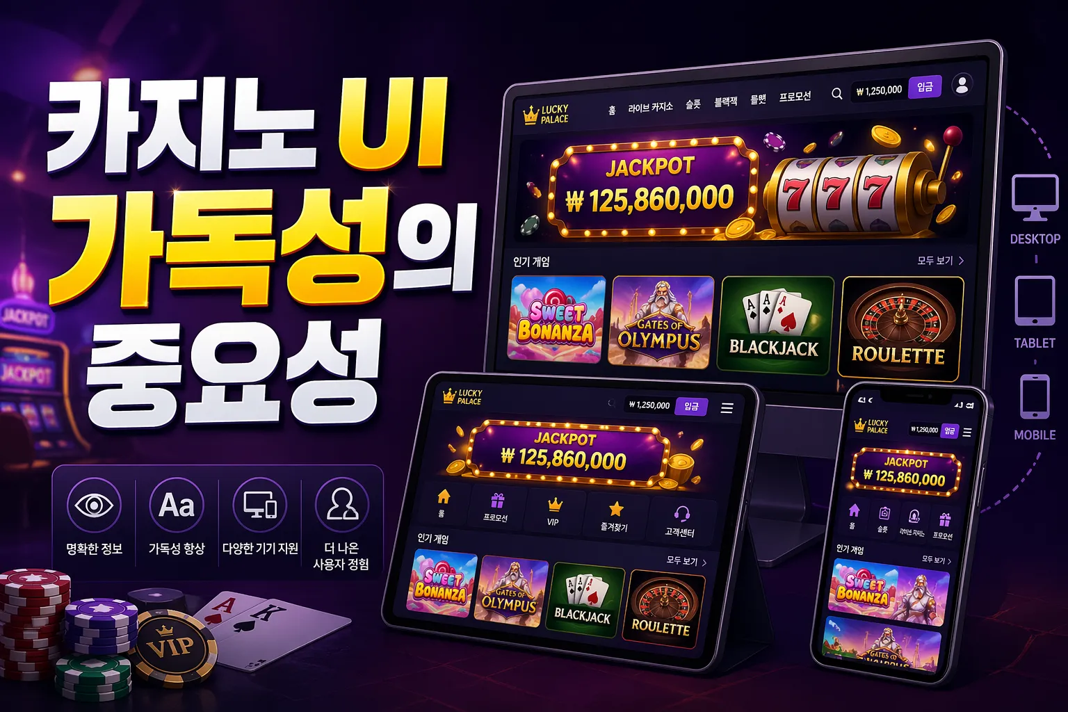 카지노 UI 가독성의 중요성