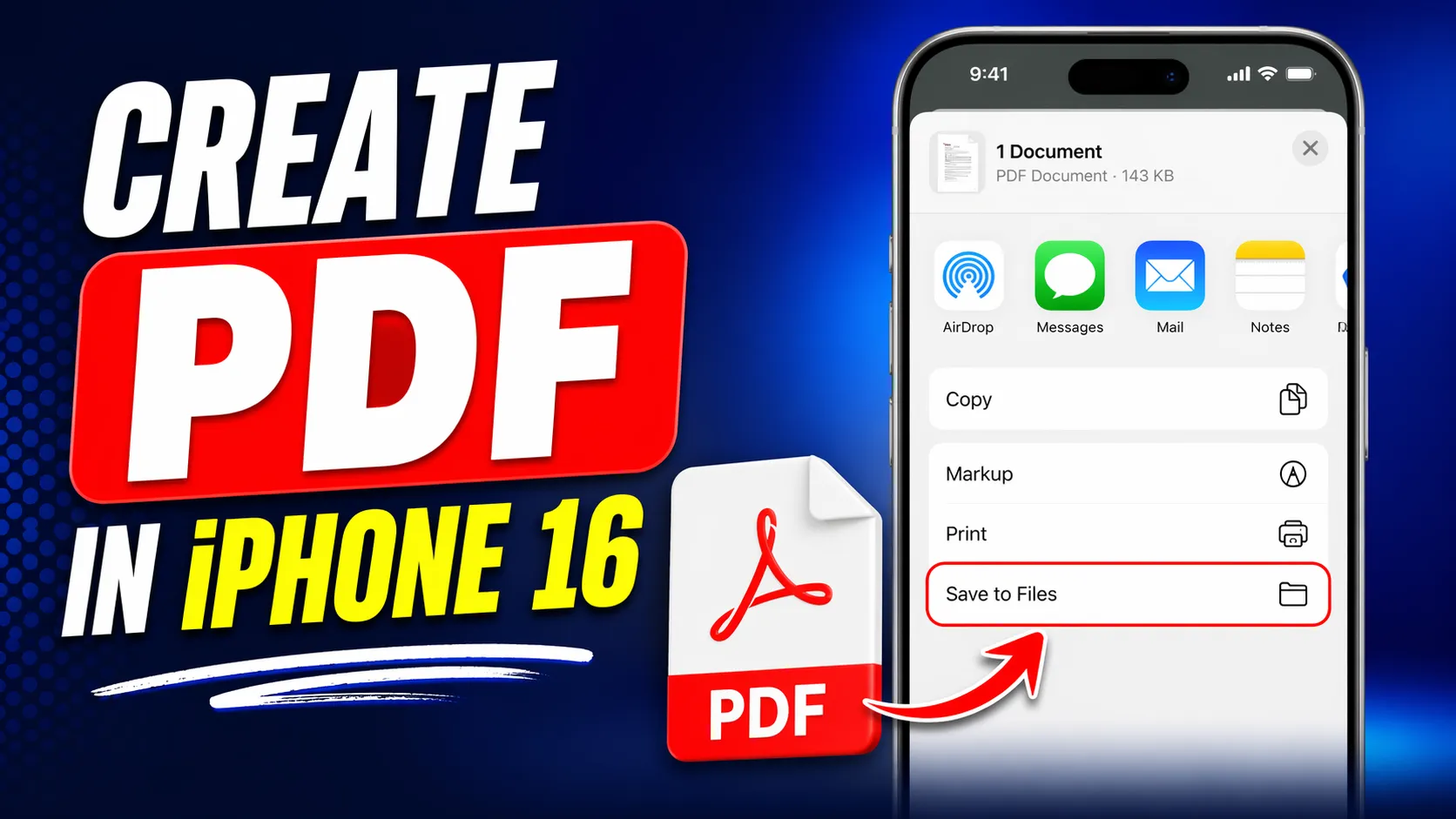 Turn Any File into a PDF on iPhone 16 with Ease