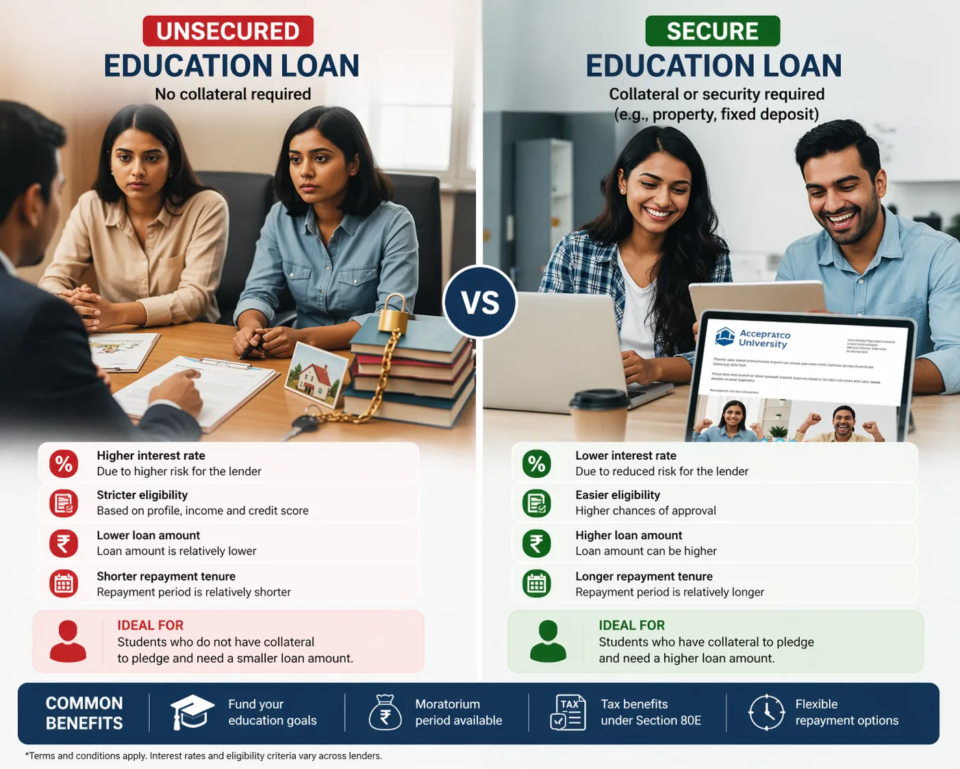 How to Choose the Right Education Loan Structure (Secured vs Unsecured Guide)
