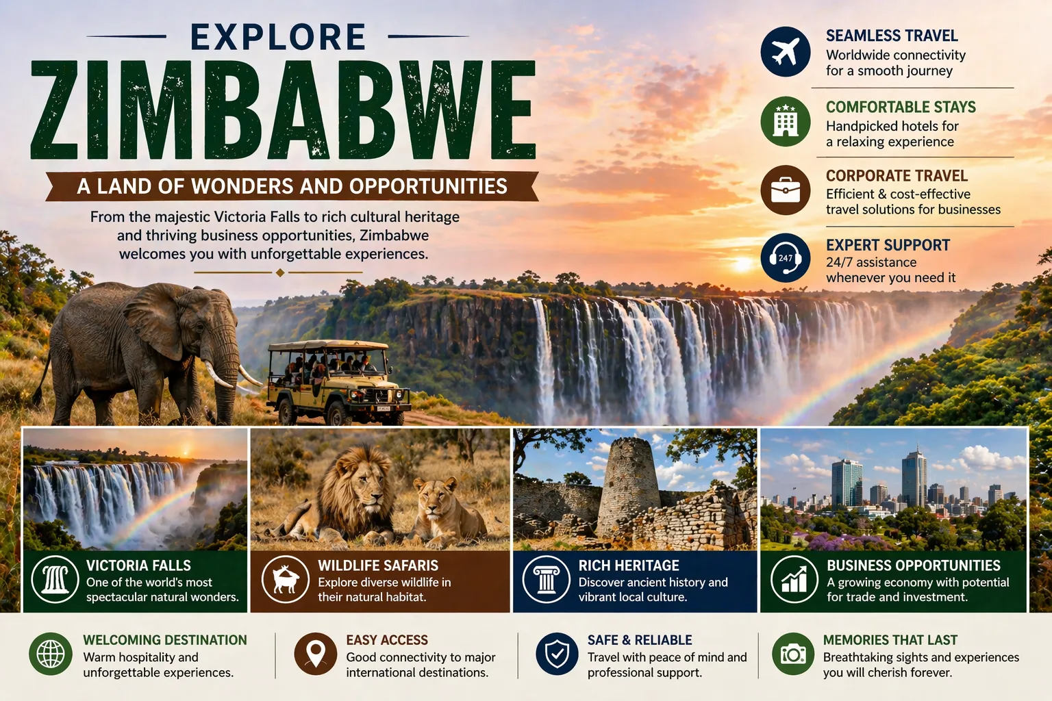 Explore Zimbabwe with the Best Travel Agency for Seamless Travel Experiences