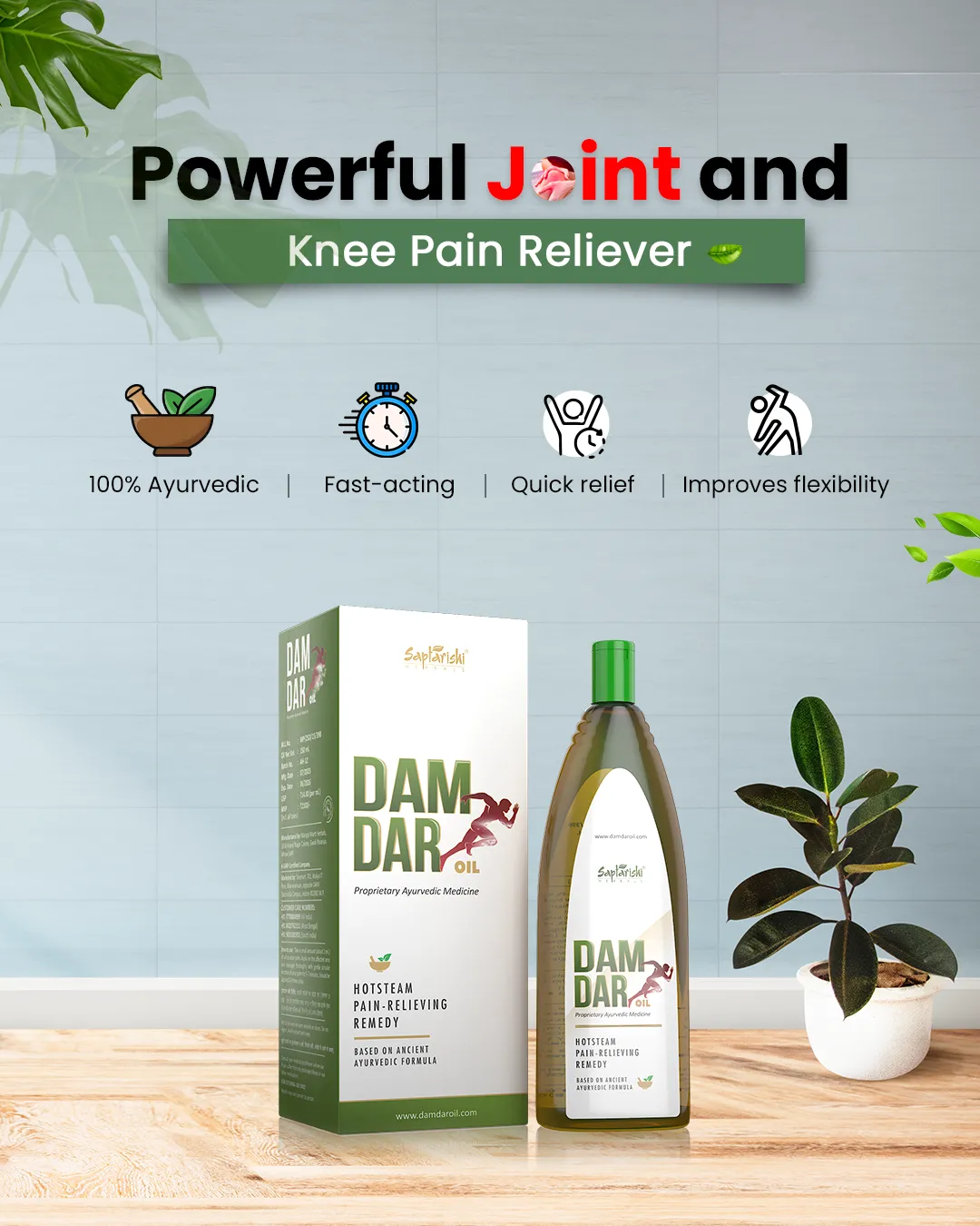 Damdar Ayurvedic Oil: A Natural Solution for Joint Pain Relief and Better Mobility