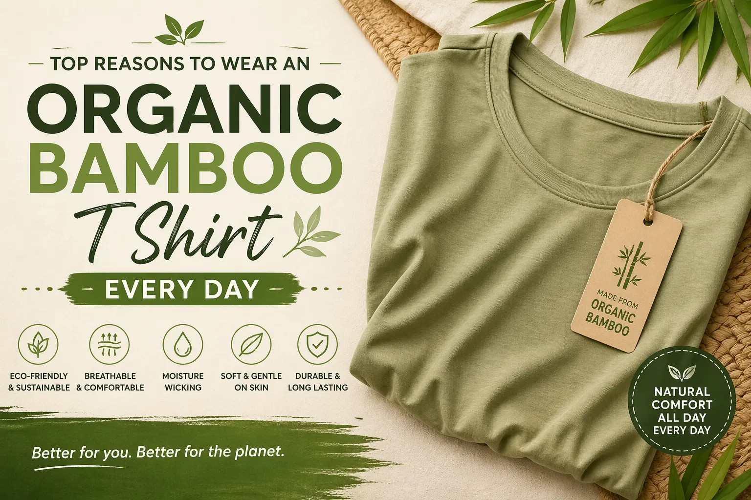 Top Reasons to Wear an Organic Bamboo T-Shirt Every Day