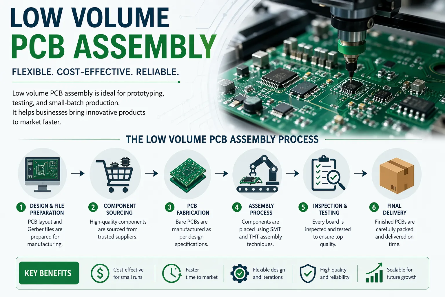 Low Volume PCB Assembly: A Complete Guide for Modern Electronics Manufacturing