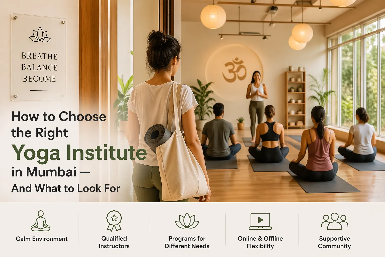 How to Choose the Right Yoga Institute in Mumbai — And What to Look For
