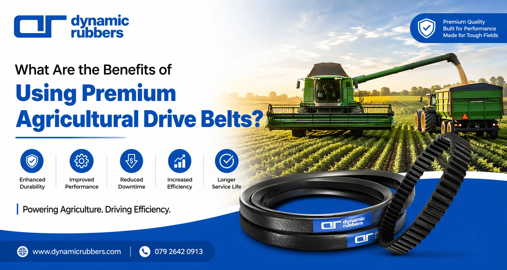 What Are the Benefits of Using Premium Agricultural Drive Belts?