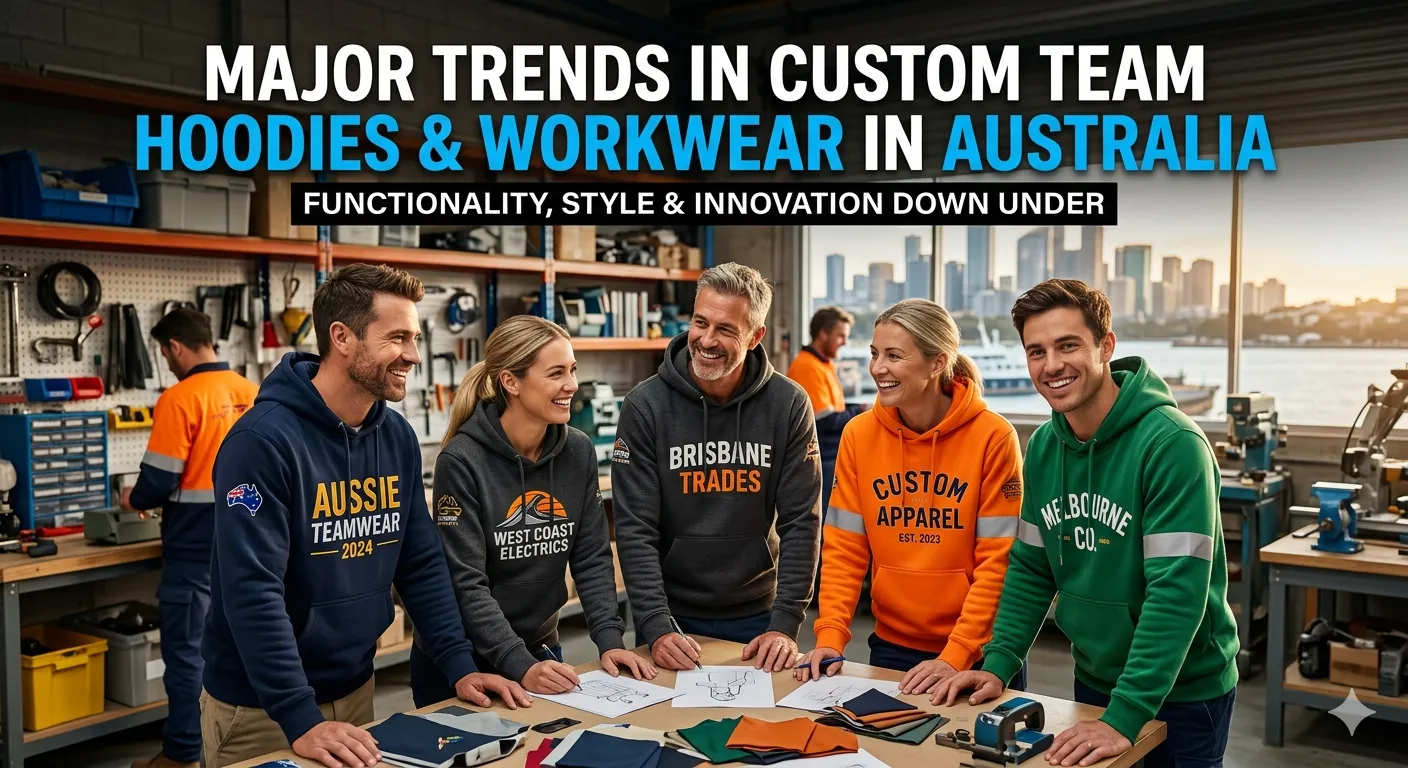 Major Trends in Custom Team Hoodies & Workwear in Australia
