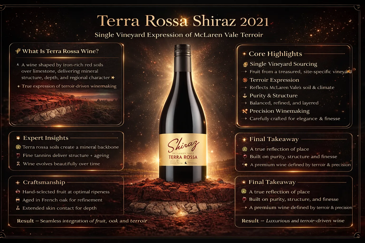 Buy Terra Rossa McLaren Vale Shiraz Wine- A Story Written in Red Earth and Time