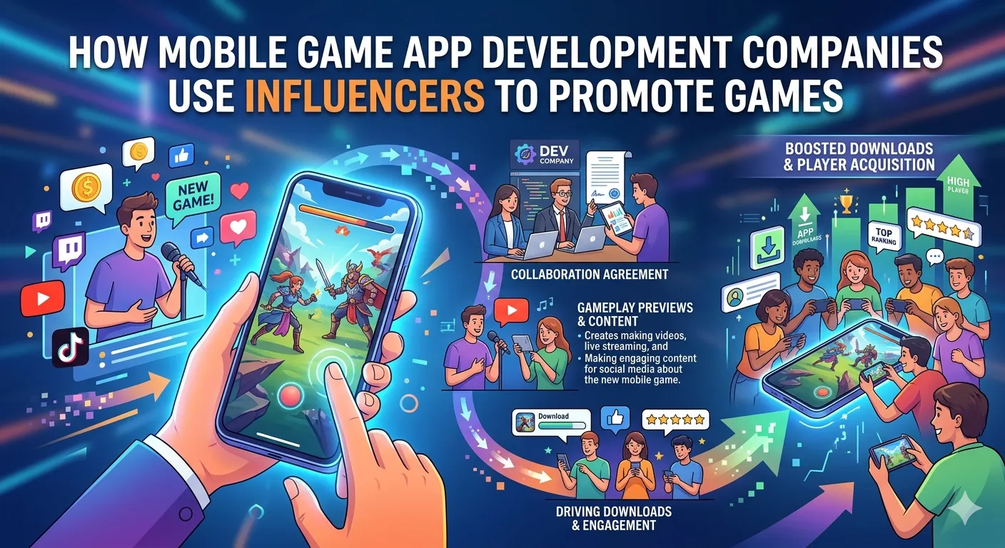 How Mobile Game App Development Companies Use Influencers to Promote Games