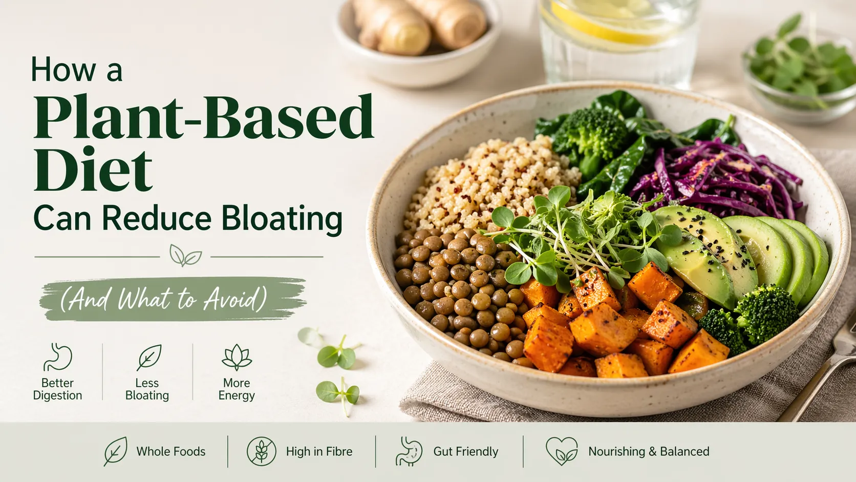How a Plant-Based Diet Can Reduce Bloating (And What to Avoid)