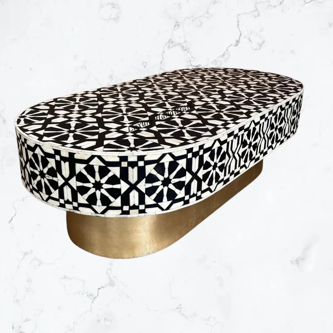 Bone IInlay Coffee Tables: Luxury in Every Detail