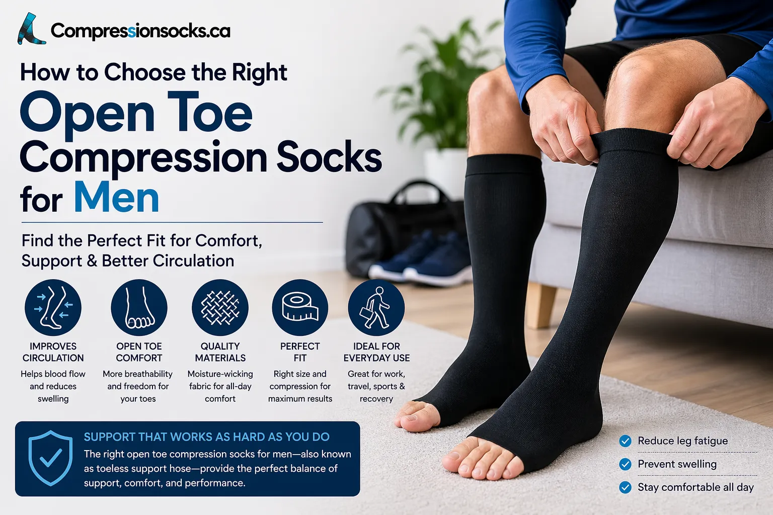 How to Choose the Right Open Toe Compression Socks for Men