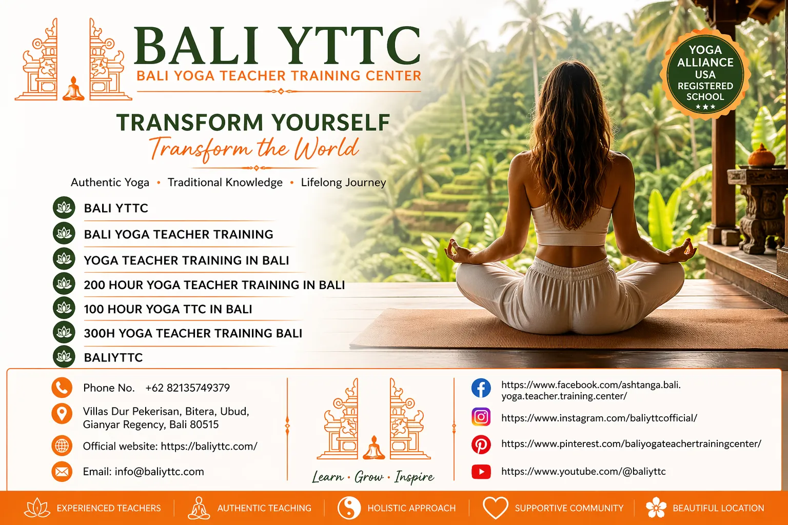 Yoga Teacher Training Bali | Best RYT-200 Courses