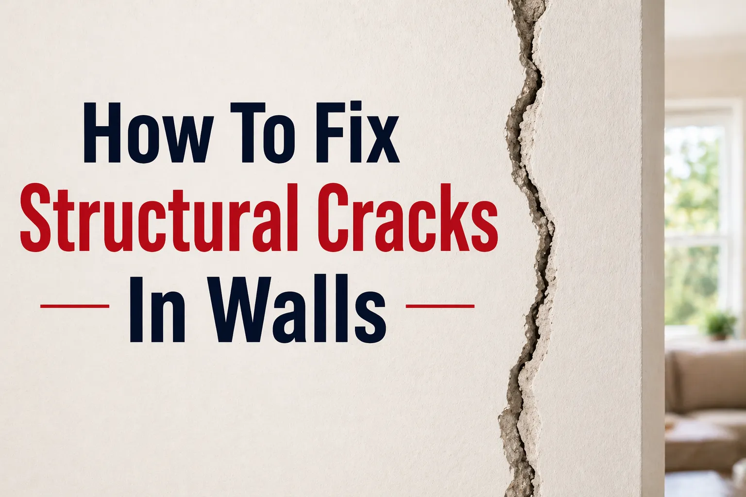 How To Fix Structural Cracks In Walls