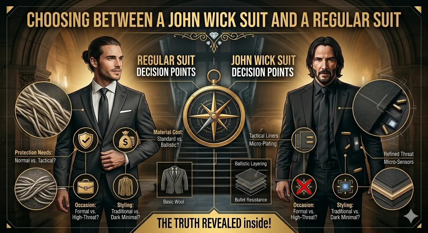 John Wick Suit vs Regular Suit: What Makes It Bulletproof in Style