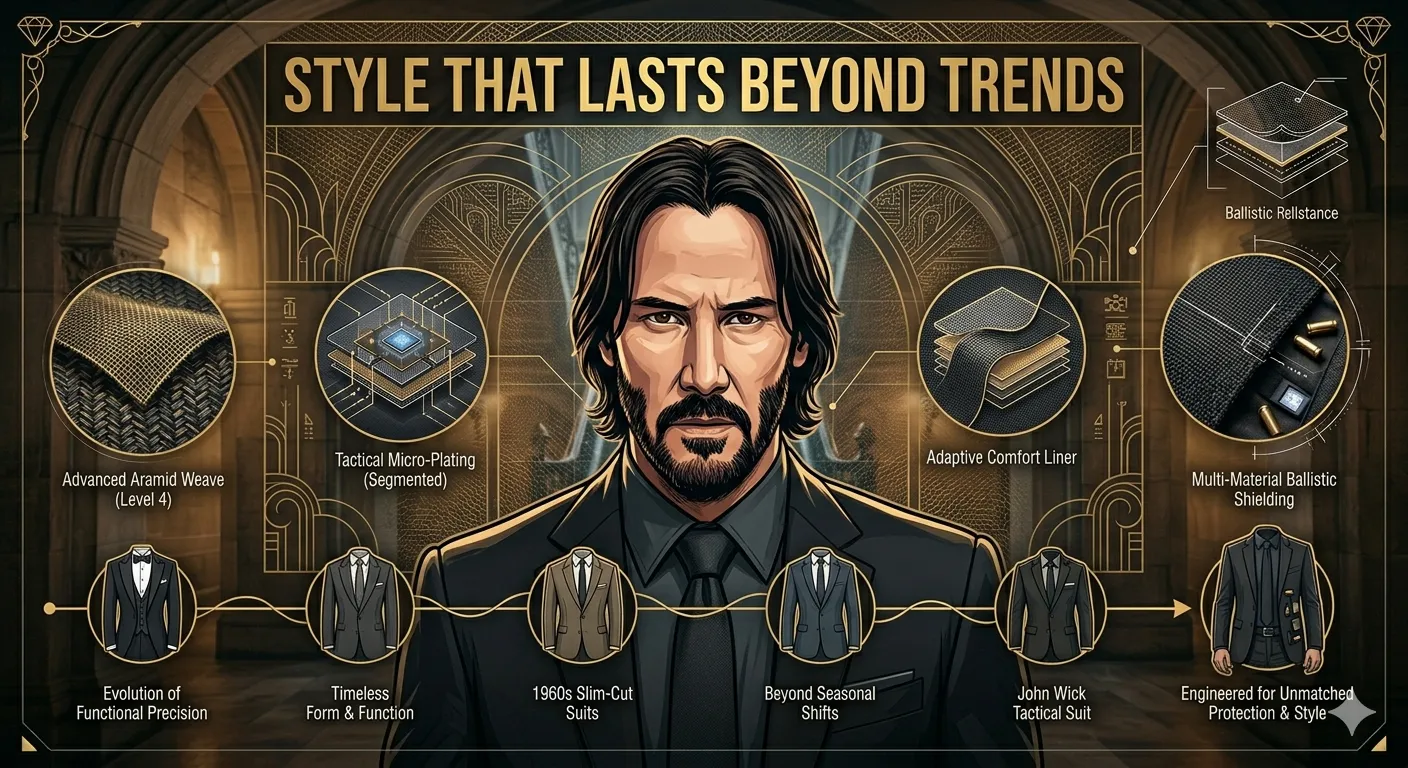 John Wick Suit vs Regular Suit: What Makes It Bulletproof in Style