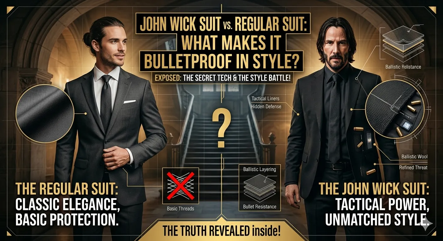 John Wick Suit vs Regular Suit: What Makes It Bulletproof in Style