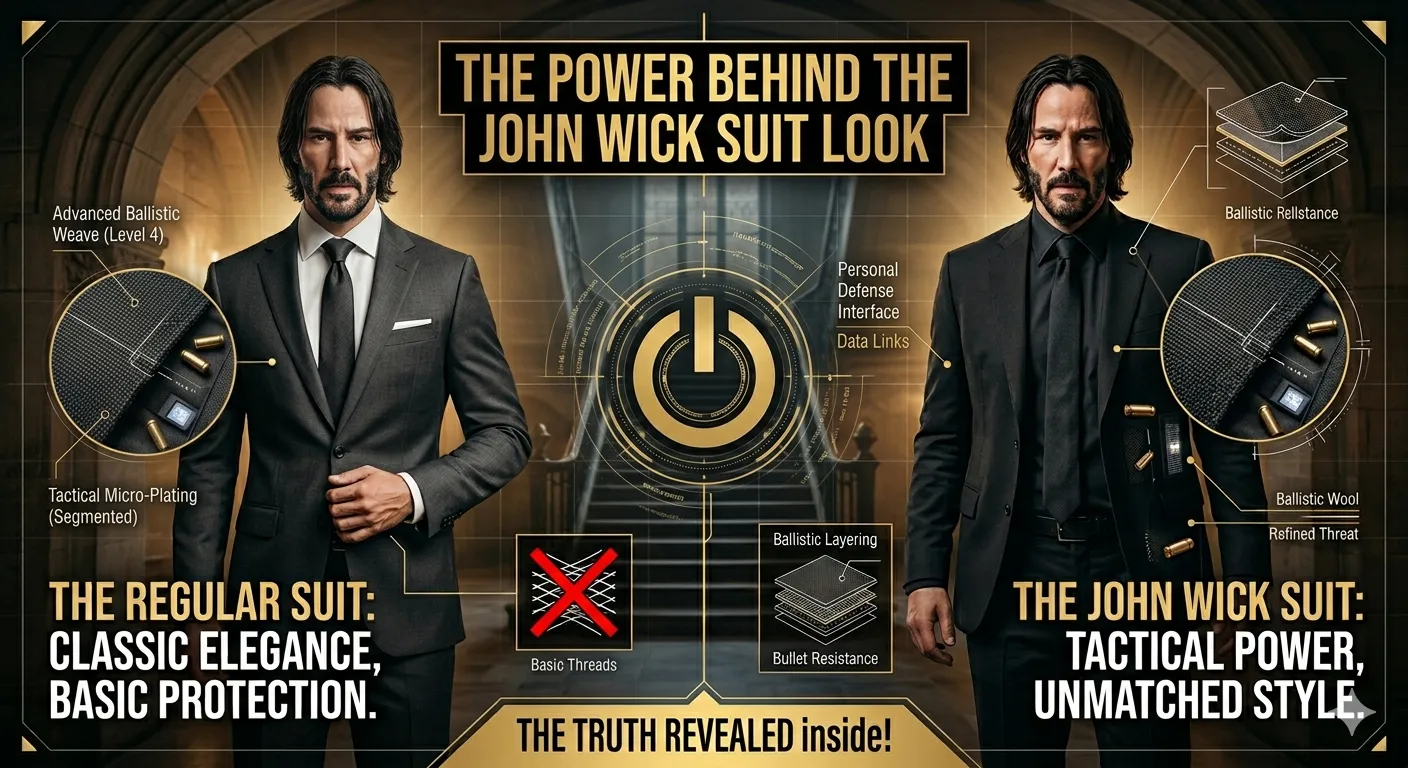 John Wick Suit vs Regular Suit: What Makes It Bulletproof in Style