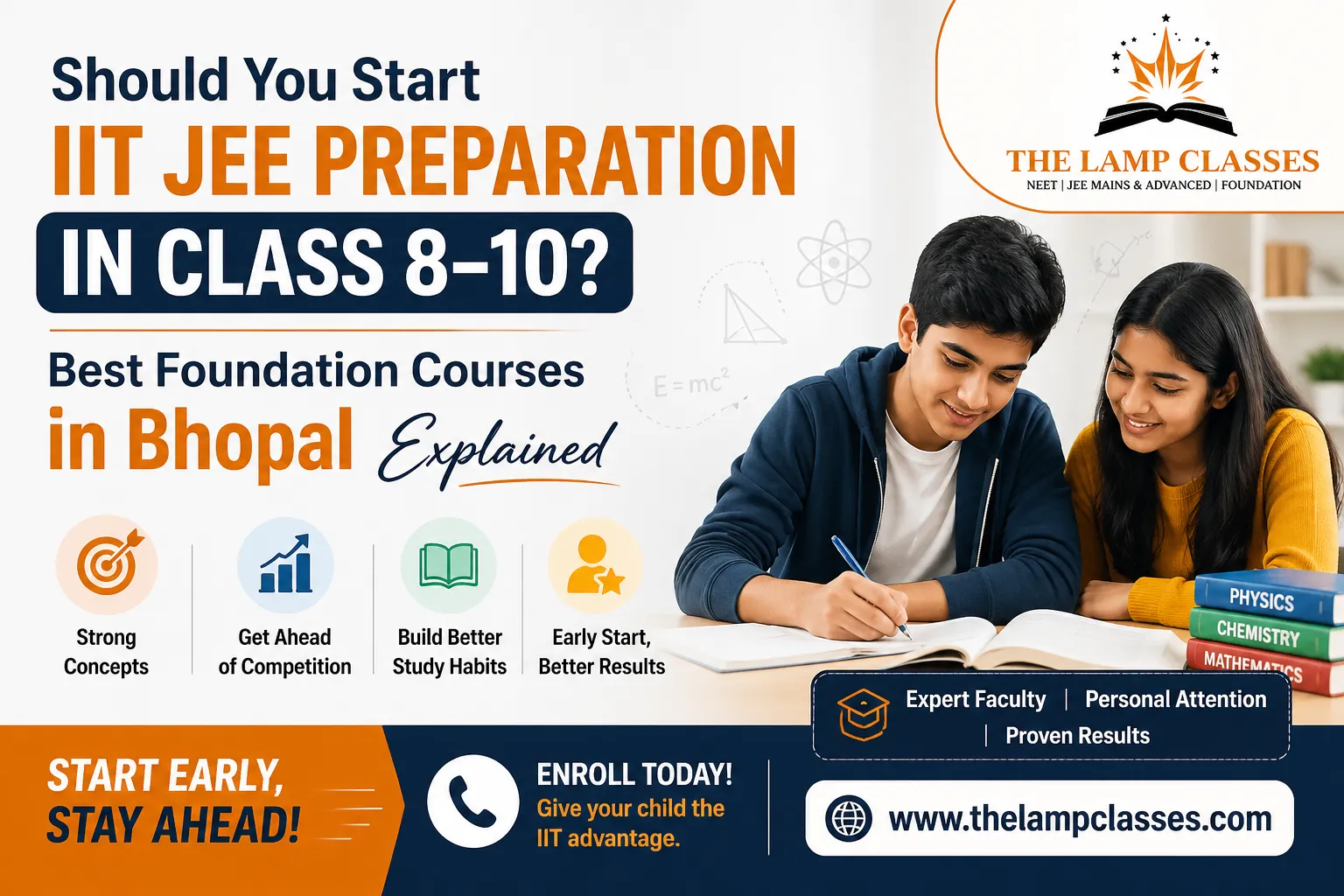 Should You Start IIT JEE Preparation in Class 8–10? Best Foundation Courses in Bhopal