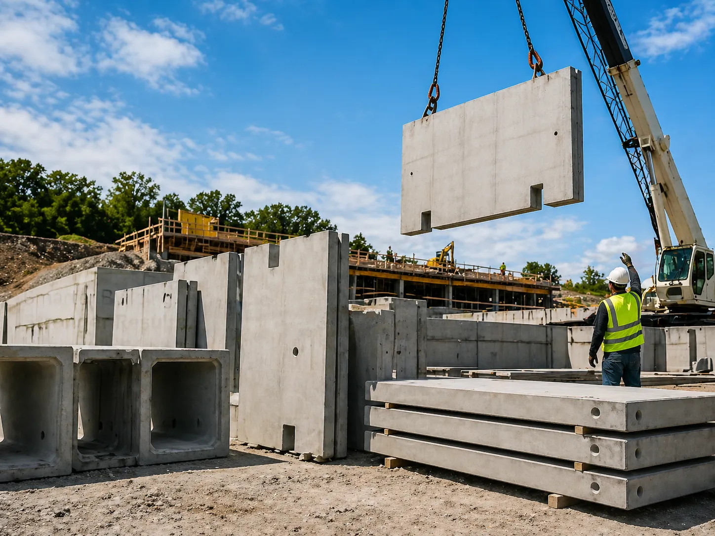 How Precast Products Reduce Construction Time and Effort
