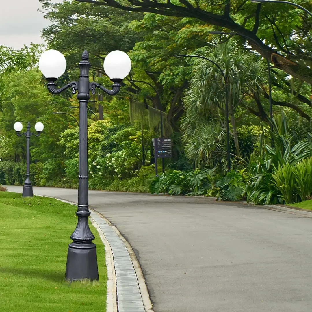 pole lights for garden